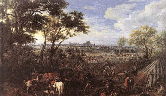 MEULEN, Adam Frans van der The Army of Louis XIV in front of Tournai in 1667